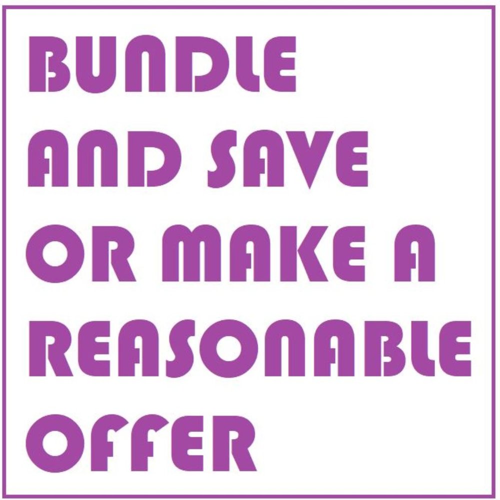 Bundle and save or make a reasonable offer!!